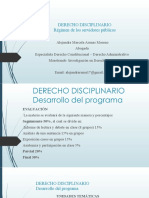 DERECHO DISCIPLINARIO Presentación