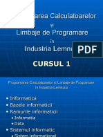 Program Area Calculatoarelor Curs 1 2009