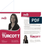 Jenn Turcott Candidate Card 2008 Wildrose