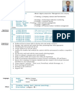 Training, Company Culture and Permanente Responsibility: 09-2017 Till Now