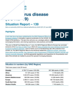 Coronavirus Disease (COVID-19) : Situation Report - 139