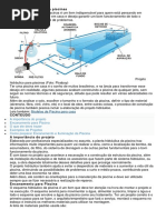 Projeto hidráulico para piscinas