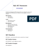 Set Statements PDF