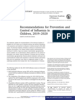 Recommendations for Prevention and Control of Influenza in Children, 2019–2020