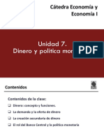 Clase - Dinero y Política Monetaria2020