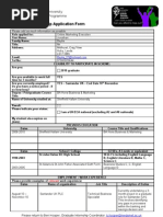 2 - Graduate Internship Programme - Graduate Application Form