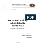 Secretarul Unitatii Administrativ Teritoriale