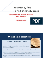 Clustering by fast search-­‐and-­‐find of density peaks
