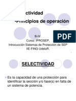 B-IV P Selectividad y Principios de Operación de protección