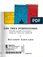 Ricardo Sidicaro- Los Tres Peronismos