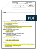 Test Economie 1 PDF