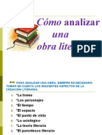 Cómo analizar una obra literaria paso a paso