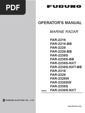 Operator Manualome365b Far2xx8 Pdf Radar Navigation