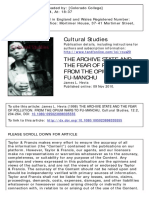 Cultural Studies: To Cite This Article: James L. Hevia (1998) THE ARCHIVE STATE AND THE FEAR