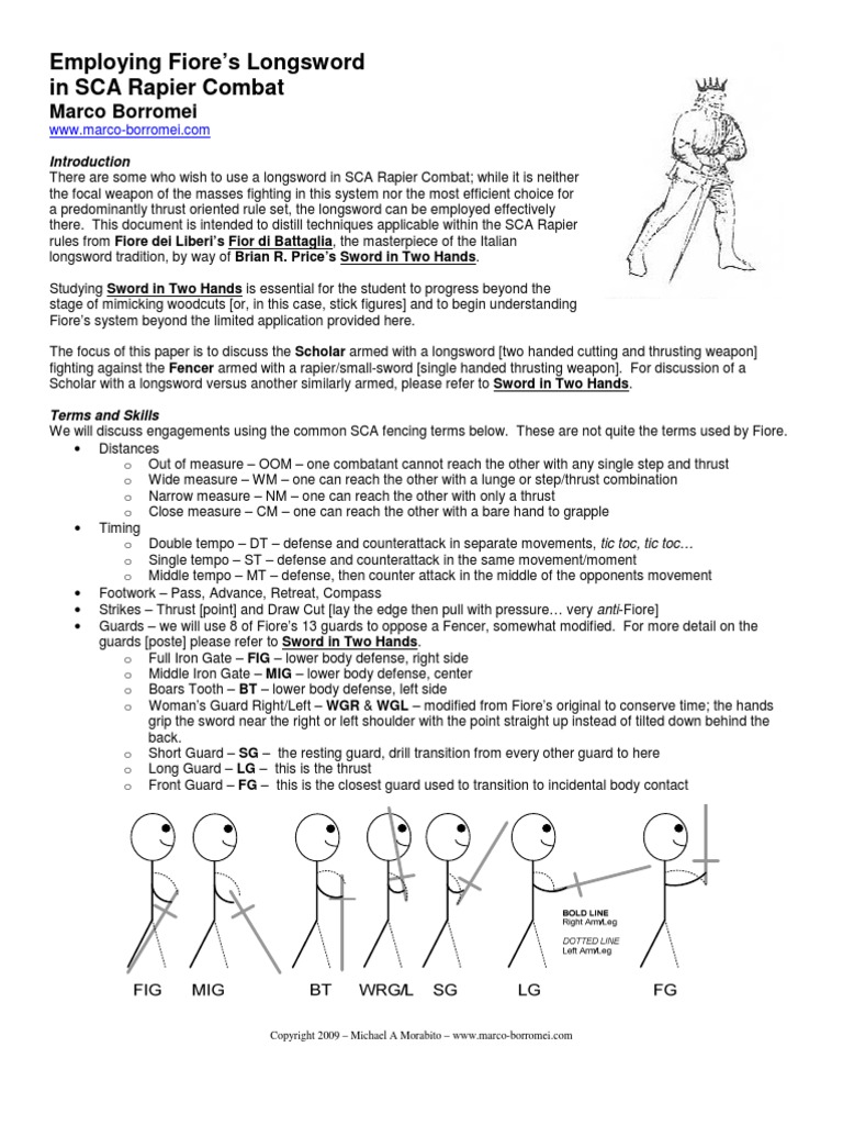 Employing Fiore Pdf Fencing Sword