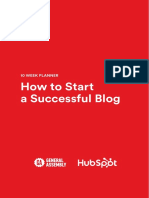 HubSpot - General Assembly - How To Start A Successful Blog PDF