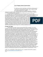 Analysis of Google's External Communications Background: Abc - Xyz/investor/founders-Letters/2004-Ipo-Letter