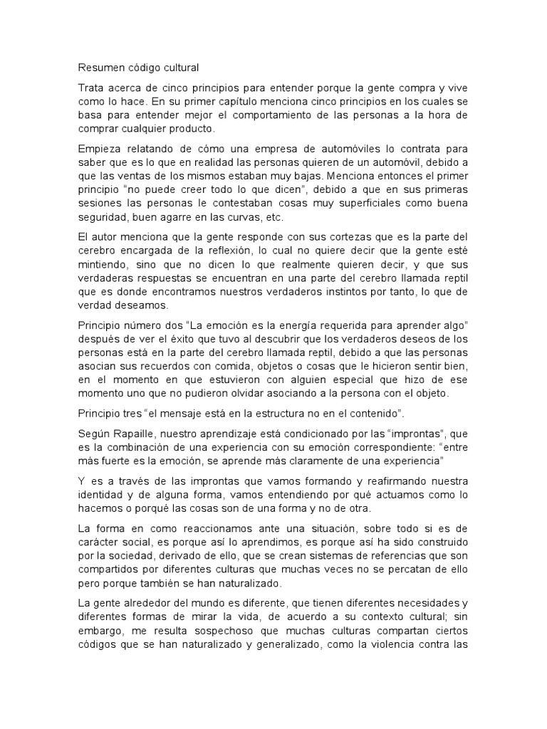 Código Cultural | PDF | café | Las emociones