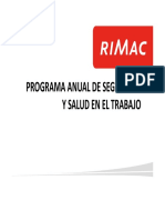 Programa Anual de Seguridad y Salud en El Trabajo