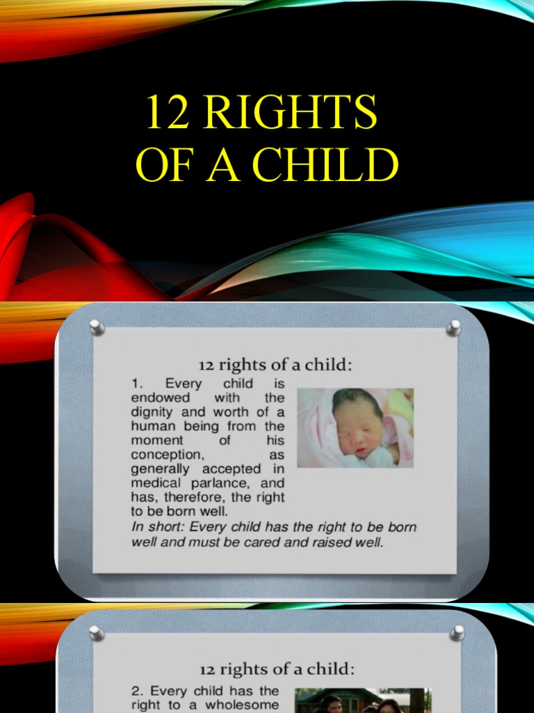 12 Essential Rights of a Child | PDF