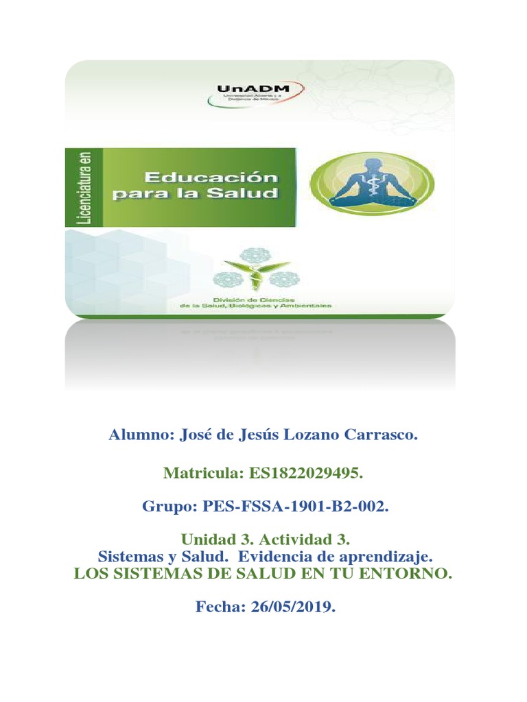 Sistemas de Salud en México: Unidad 3 | PDF | Hospital | Medicina
