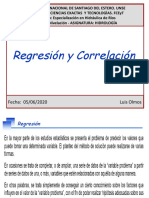 Regresión y Correlaccion - 2020