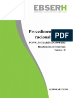 POP 4 - Recebimento de Materiais 