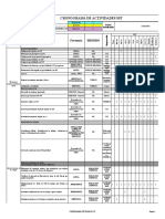 Diagrama de Gantt (Cronograma de Trabajo Riesgo Electrico SST)