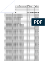 Detalle de Cartones Asociados Al Manifiesto #182 Patente: VMT522