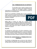 Estudio de Caso Terminación de un contrato