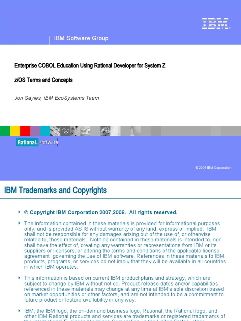 zOS Terms and Concepts | PDF