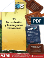 23 Tu Profesión y Los Negocios Misioneros