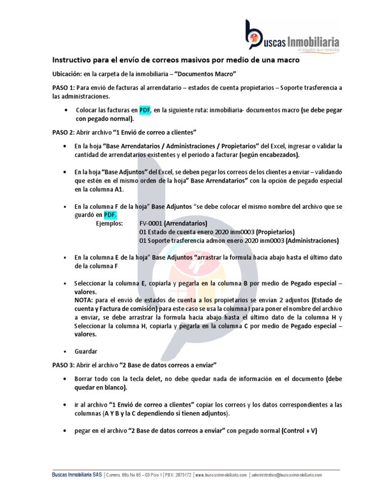 Instructivo Macro | PDF | Archivo de computadora | Microsoft Excel