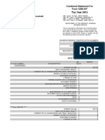 Tax Year 2015: Important Tax Information Document