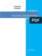 Guia de Laboratorio Quimica - I: Escuela Profesional Ingenieria de Minas