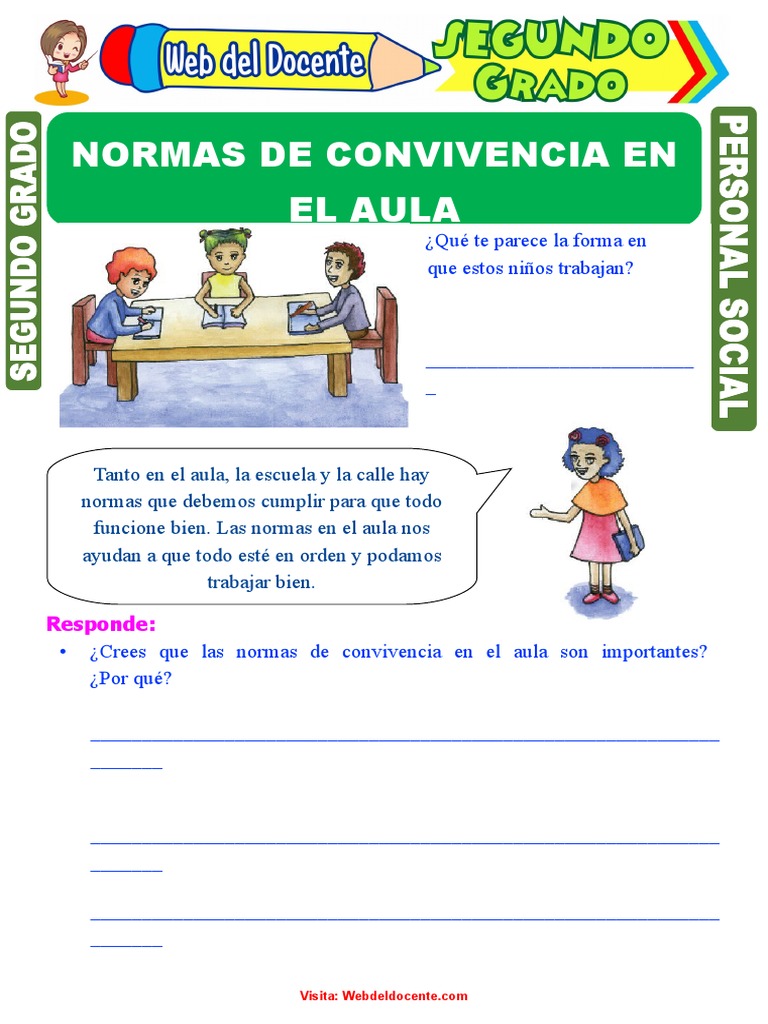 Normas de Convivencia en el Aula | PDF | Crecimiento personal y ...