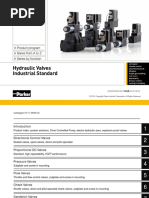 Industrial Hydraulic Valves Europe Pdf Valve Liquids