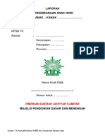 Rapor PAUD TK K13 TERBARU PDF