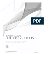 LG 42CS460 LCD Television PDF