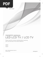 LG 42CS460 LCD Television PDF