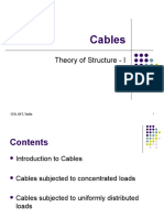 Cables: Theory of Structure - I