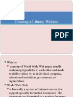 Creating A Library Website