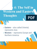 Lesson 4: The Self in Western and Eastern Thoughts