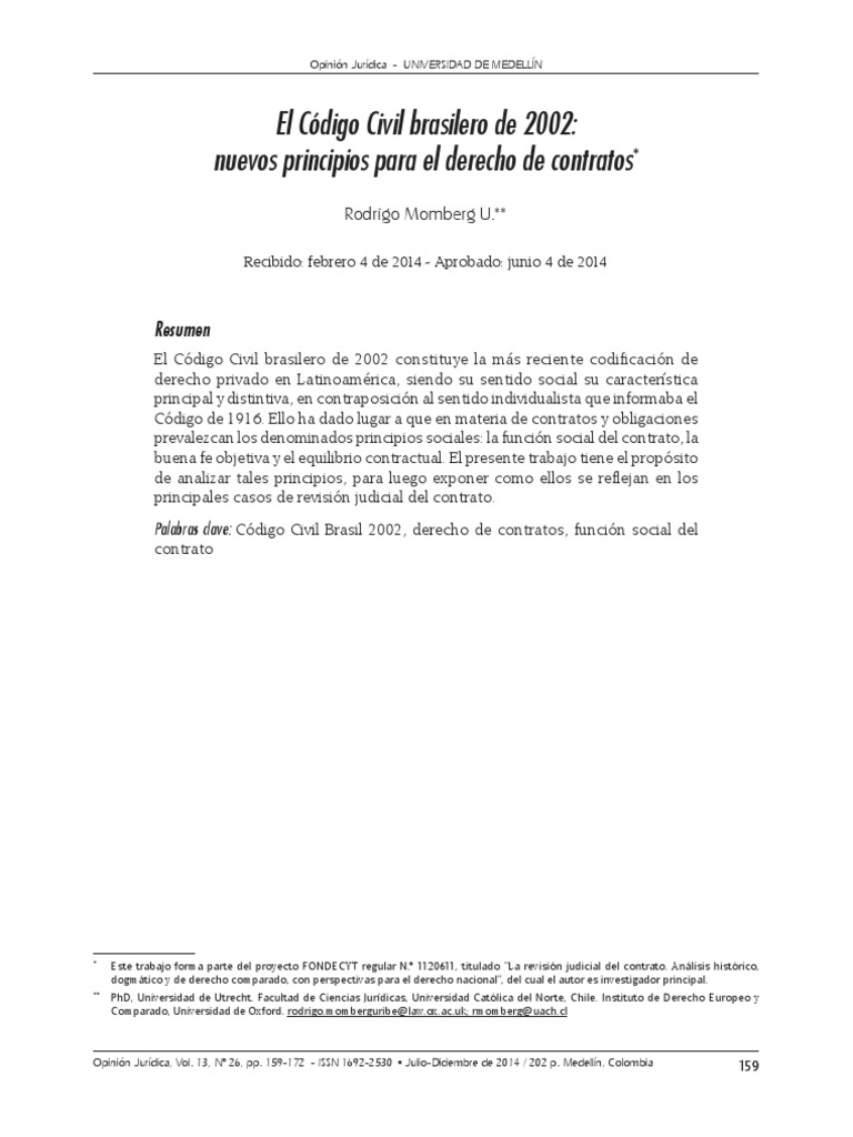 Principios del Código Civil Brasil 2002 | PDF | Propiedad | Conceptos ...