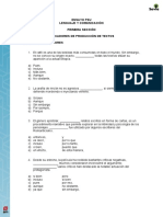 Ensayo PSU Lenguaje: Indicadores de producción de textos