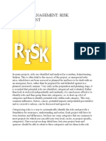 Project Management: Risk Management: by C J Williams