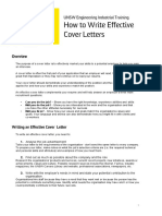 How To Write Effective Cover Letters
