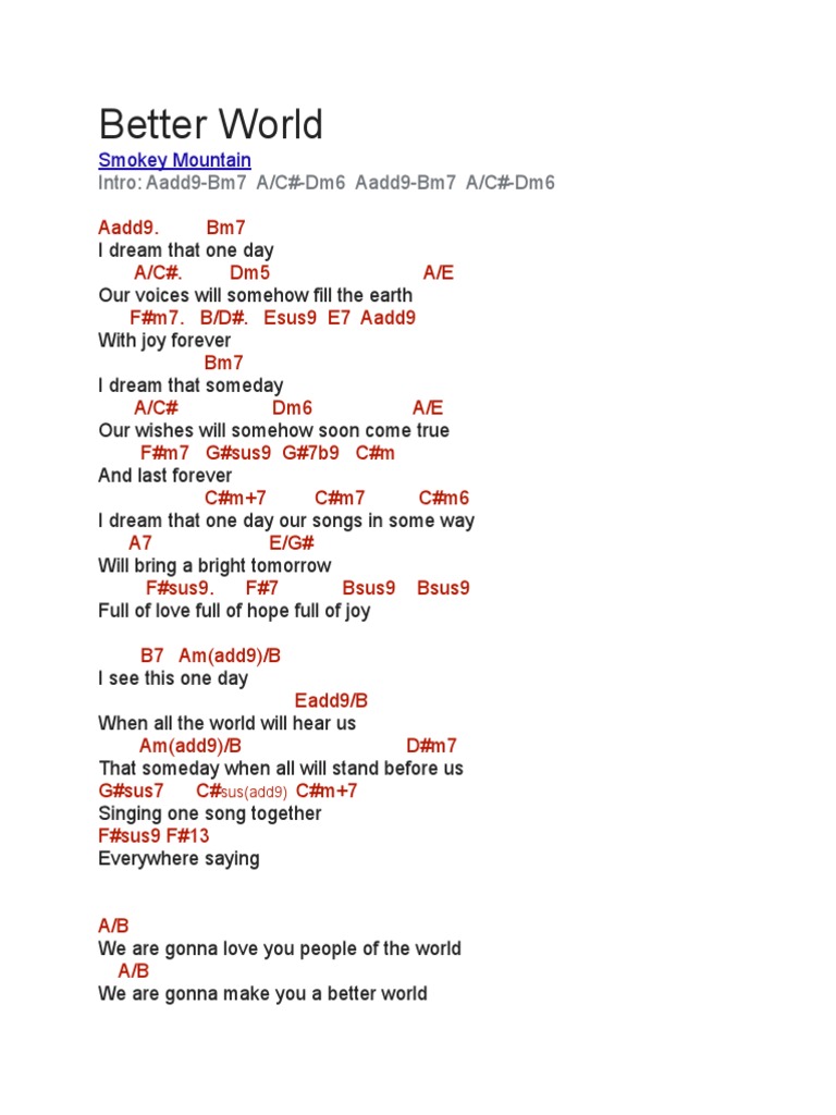Better World Chords Music Theory Elements Of Music