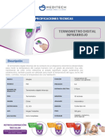 Ficha Tecnica Termometro Infrarojo PDF