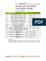 Báo Cáo Kết Quả Đo Kiểm Huyện Bình Chánh: Ttml Đvtt